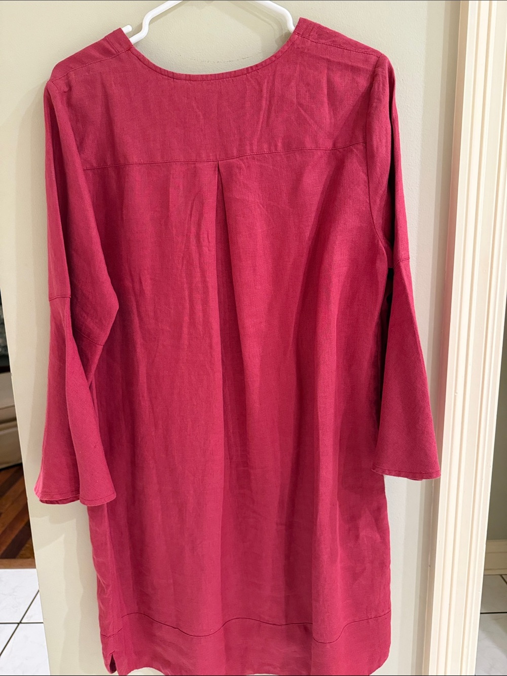 Soft Surroundings Raspberry Tunic with V-Neck - Picture 5 of 5